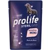 Prolife dog sterilised adult pork & rice mini 100 g