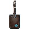 PIQUADRO Blue Square, Etichetta per Valigie Unisex - Adulto, Mogano