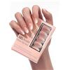 Anglicolor Unghie finte,Unghie press-on con colori sfumati,Unghie press-on a mandorla,Unghie finte in gel morbido da 32 pezzi in 16 misure, kit di unghie finte riutilizzabili (ACXN-4, 32 pezzi)