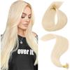 MY-LADY Extension Capelli Veri Cheratina 25 Ciocche 25g 40 cm Biondo Platino Capelli Umani Remy Lisci Naturale Keratin U Tip Human Hair Extensions #60