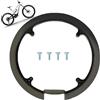 Zerquell Copriruota Catena Bicicletta, Compatibile con Catene 42 e 44 Denti, Paracatena per Mountain Bike, Anello paracatena Universale a 4 Fori, Protezione Pignone con 4 Viti (Nero)