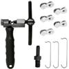 coalwop Smagliacatena Bici Universale Kit - Attrezzo per Catena Bicicletta per 5-12 velocità Compatibile con Sram/Shimano/KMC, Acciaio Durabile Attrezzi per Bicicletta