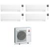 Mitsubishi CONDIZIONATORE MITSUBISHI QUADRI SPLIT MSZ-AY 5000+5000+7000+12000 BTU WIFI INVERTER MXZ-4F72VF4 A++