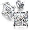 JiaYang orecchini a bottone argento uomini orecchini di diamanti orecchini quadrati per le donne orecchini taglio principessa orecchini in argento sterling 925 orecchini a bottone di diamanti 6mm