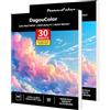 DagouColor Carta per Acquerello, A4, 2 Pack, 30 Fogli Carta da Disegno Libro, 300gsm Acido-Libero Pad per li Artisti Adulti Principianti