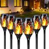 Weiongppy Luci Solari a Fiamma 6 Pezzi,Solare Torcia Luce con Effetto Fiamma,IP65 impermeabili Lampade Solari da Giardino,con Fiamma Tremolante Realistico,per Giardino,Cortile,Vialetto,Prato,Patio, Corridoio