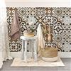 RE-COVERTILES - Adesivi Piastrelle Cucina Bagno Mattonelle adesive in PVC Impermeabili Antigraffio Stickers Decorazione Parete Cementine Peel and Stick - Modello 24 Pz 10x10 cm PS00210 Made in Italy