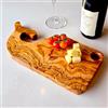 OliveArt Tagliere artigianale a forma di balena in legno di ulivo, vassoio da portata da cucina resistente per salumi, formaggio, pane, sushi, unico tagliere in legno, rifinito in modo naturale, legno naturale