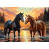 CEOVR Diamond Painting Kit Completo Cavallo 5D Diamond Painting,Diamond Painting Adulto Animali,30x40 cm Pittura Diamante,Tramonto Diamanti Painting,Painting Diamond 5D per Decorazioni Casa