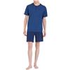 RAGNO Pigiama uomo in puro cotone manica corta pantalone corto art. U887ND - 52, Blu