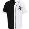 RED BRIDGE Redbridge Maglietta da baseball a maniche corte traspirante camicia sportiva, nero-bianco, XXL