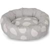 Camon Cuccia Donut Foggy Grigia per Cani e Gatti Ø50x15 cm