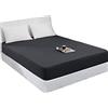 Mixibaby Lenzuolo con angoli elasticizzati in jersey, 100% cotone, 28 colori, dimensioni: 120 x 200 cm, colore: antracite