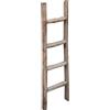 Biscottini Scaletta porta asciugamani bagno 100x7x28 - Scala Decorativa in Legno - Scala portasciugamani in Bambu - Scaletta legno appendi asciugamani - Portasciugamani da parete in Metallo