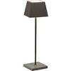 ROSSINI Siesta Lampada a Led da Tavolo Portatile Senza Fili Ricaricabile con USB Touch Dimmerabile IP54 Uso Interno/Esterno H.37cm 2,2watt Luce Calda 2700K 200lm 9 ore di Autonomia (Pearl Beige)