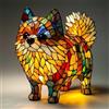 Generico Lampada a forma di Corgi e Carlino, Serie Cani Luce Notturna Artistica, Lampada Tavolo Resina Macchiata, Animale Simpatiche Cani Lampade Comodino Tema Luci Artistiche, Per Decorazioni Camera Letto
