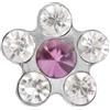 Studex SYSTEM75 MARGHERITA CRISTALLO-ROSA 5MM ACCIAIO