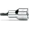 Beta 920TX 45 - Chiavi a bussola maschio per viti con impronta Torx, con attacco quadro femmina 1/2 cromate - inserti bruniti