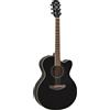 Yamaha CPX600 BL BLACK Chitarra Elettroacustica Cutaway Medium Jumbo Nero lucida