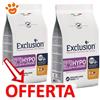 Exclusion Dog Hypoallergenic Adult Medium Large Breed Anatra e Patate - Offerta [PREZZO A CONFEZIONE] Quantità Minima 2, Sacco Da 12 Kg