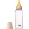 BIBS Biberon 270 ml - Tettarella in silicone, Anti-coliche, senza BPA Baby blush +2 mesi