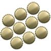 Dekohelden24 Tappi a Corona Dorati, Gold, Standard