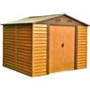 VERDELOOK - Casetta box da giardino in metallo Chalet - h215x278x238 cm