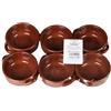 BARONE CERAMICHE - Set di 6 Tegamini in Terracotta Linea La Cucina della Nonna diametro 12 cm