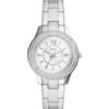 Fossil Orologio Stella a tre sfere con datario e bracciale in acciaio ES5130