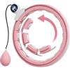 SPORTNOW Hula Hoop Cerchio con Punte di Massaggio regolabile da 76 a 113 cm di taglia, 16 segmenti removibili, fitness