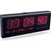 Yosoo LED Multifunzione digitale con calendario Orologio da parete con display della temperatura per Casa Ufficio