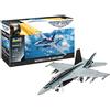 Revell 03864 F/A-18E - Modellino di aereo modello super Hornet del film Top Gun