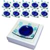 Regalami.shop10 bomboniere con Scatola piattino Vetro Murano per Battesimo, Comunione, cresima e Matrimonio (Blu, Scatola)
