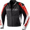 SPIDI Giacca Pelle TRACK WARRIOR Nero Rosso SPIDI