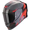 SCORPION Casco EXO-R1 EVO CARBON AIR RALLY Nero Rosso SCORPION