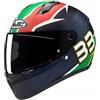 HJC Casco C10 BB33 Verde Rosso HJC