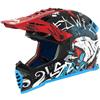 LS2 Casco Bambino MX437 FAST II MINI STARMAW Rosso Azzurro LS2