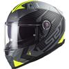 LS2 Casco F811 VECTOR 2 SPLITTER Titanio Giallo LS2