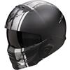 SCORPION Casco EXO-COMBAT II LORD Nero Argento SCORPION