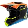 ALPINESTARS Casco Bambino SM3 YOUTH FRAY Arancione Blu ALPINESTARS