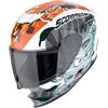 SCORPION Casco Bambino EXO-JNR AIR The4Elements Azzurro Arancione SCORPION