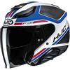 HJC Casco F31 CERON Bianco Rosso Blu HJC