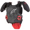 ALPINESTARS Pettorina Ragazzo A-5 S V2 YOUTH CHEST PROTECTOR Nero Rosso ALPINESTARS