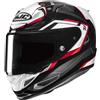 HJC Casco RPHA 12 BRELS Bianco Rosso HJC