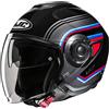 HJC Casco i40N LINIA Rosso Nero HJC