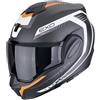 SCORPION Casco EXO-TECH EVO CARBON COSY Nero Arancione Opaco SCORPION