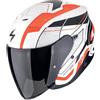 SCORPION Casco EXO-Z1 VUE Bianco Rosso SCORPION