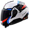LS2 Casco FF910 ADVANT 2 TRIPLE Bianco Blu Rosso LS2