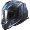 LS2 Casco FF800 STORM 2 RACER Blu Nero LS2
