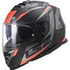 LS2 Casco FF800 STORM 2 RACER Arancione Nero Opaco LS2